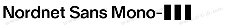 Nordnet Sans Mono字体转换